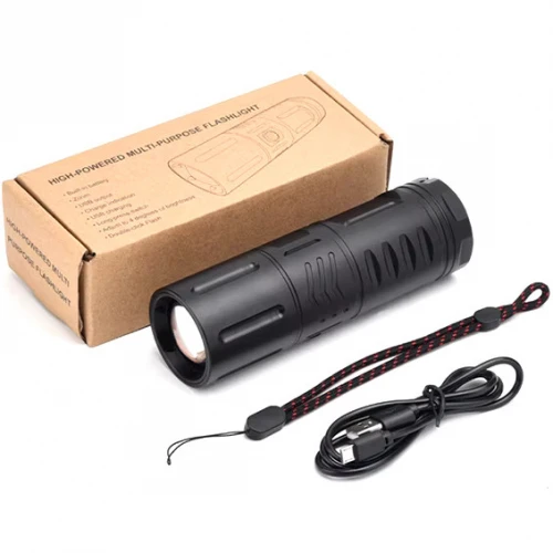 Powerful rechargeable Digital Torch Zoom Light
