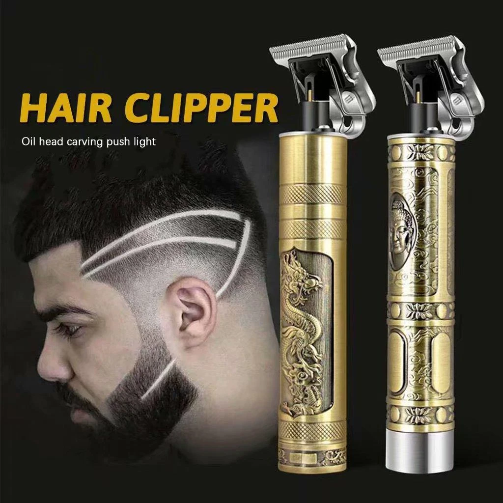 Vintage T9 Hair Cutting Hair Trimmer Type C USB Interface Adjust Battery