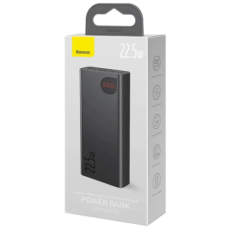 Baseus Adaman Metal Digital Display Quick Charge Power Bank 22.5W