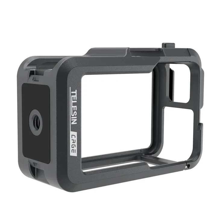 TELESIN Aluminum Camera Cage for DJI Osmo Action 3 and 4_OA-FMS-004