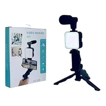 AY-49 Video Making Tripod Kit with Mic