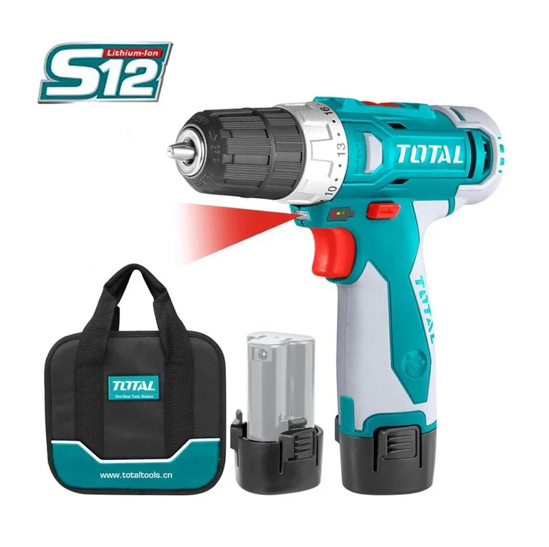 Total Cordless Drill 12V 20nm - TDLI228120