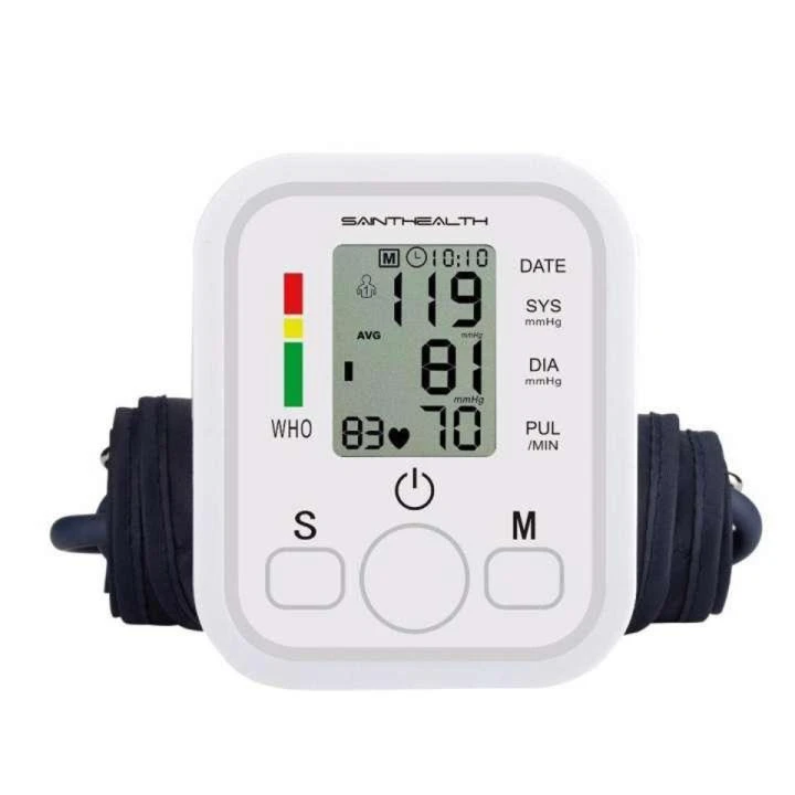Automatic Digital Blood Pressure Monitor-White