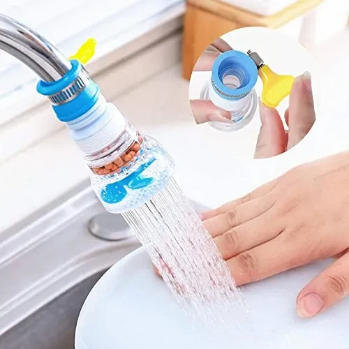 Water Saving Tap Telescopic rotary Anti Splash Tap Green Fan Faucet Sprayer Filter Tip Faucet Adapter for Kitchen and Bathroom