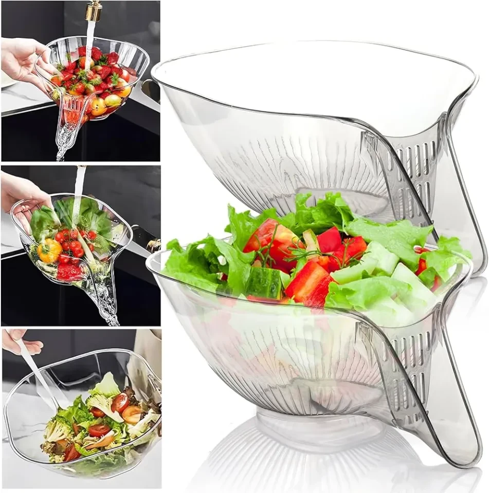 Multi-Functional Drain Basket, Sink Colander For Kitchen Sink, Multifunctional Drain Basket, Strainer Container Kitchen Sink Food Catcher Drainer For Food Fruits Pasta