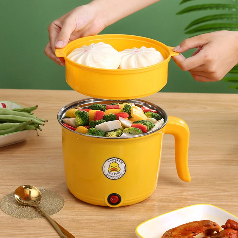 Small Yellow Duck Mini Non-Stick Electric Cooking Pot