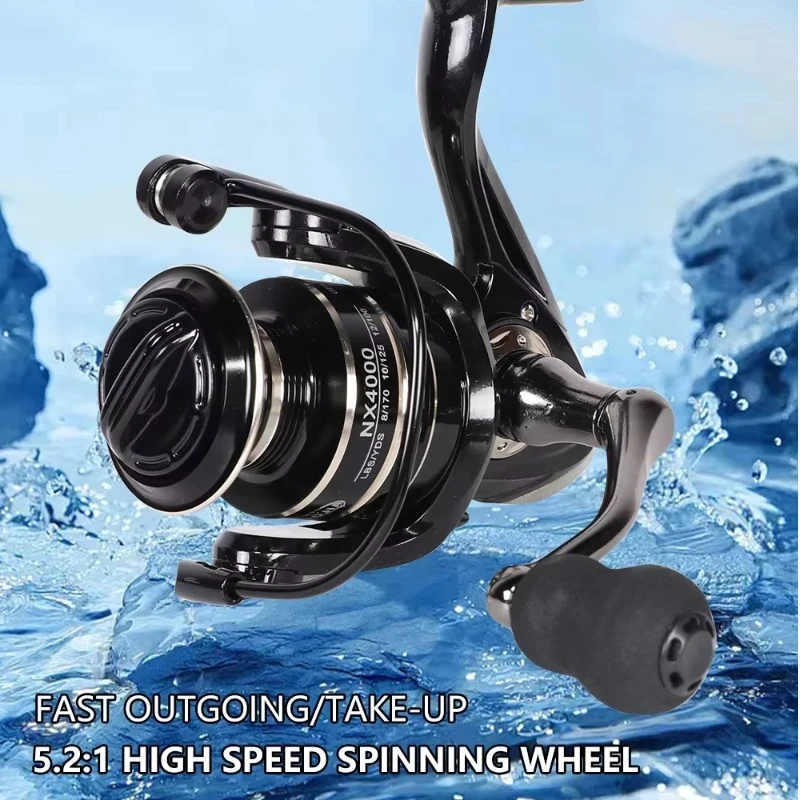 JFG NX Series Fishing Spinning Reel (2000–7000) – 14 Ball Bearing, 5.2:1 Gear Ratio, Saltwater & Freshwater Reel