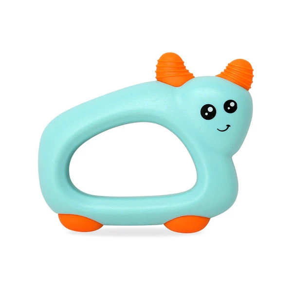 Silicone Head Ox Baby Hand Teether With jhunjhuni CN -1pcs