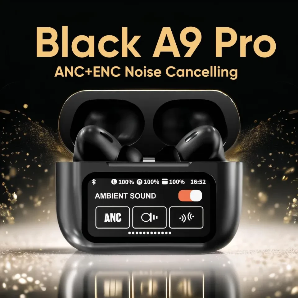 AirPods Pro A9 Pro ANC/ENC Bluetooth Earbuds Ipx4 Waterproof In-Ear Earphone Wireless Headphones