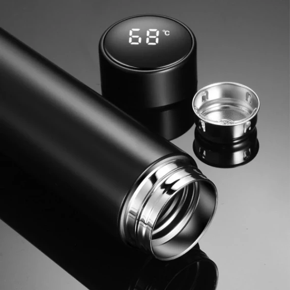 Smart Flask with LED Temperature Display in Touch