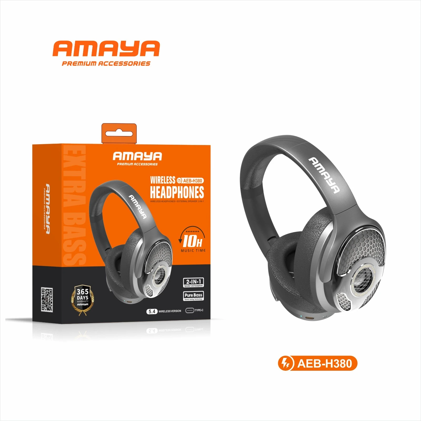 Amaya AEB-H380 Wireless Headphones