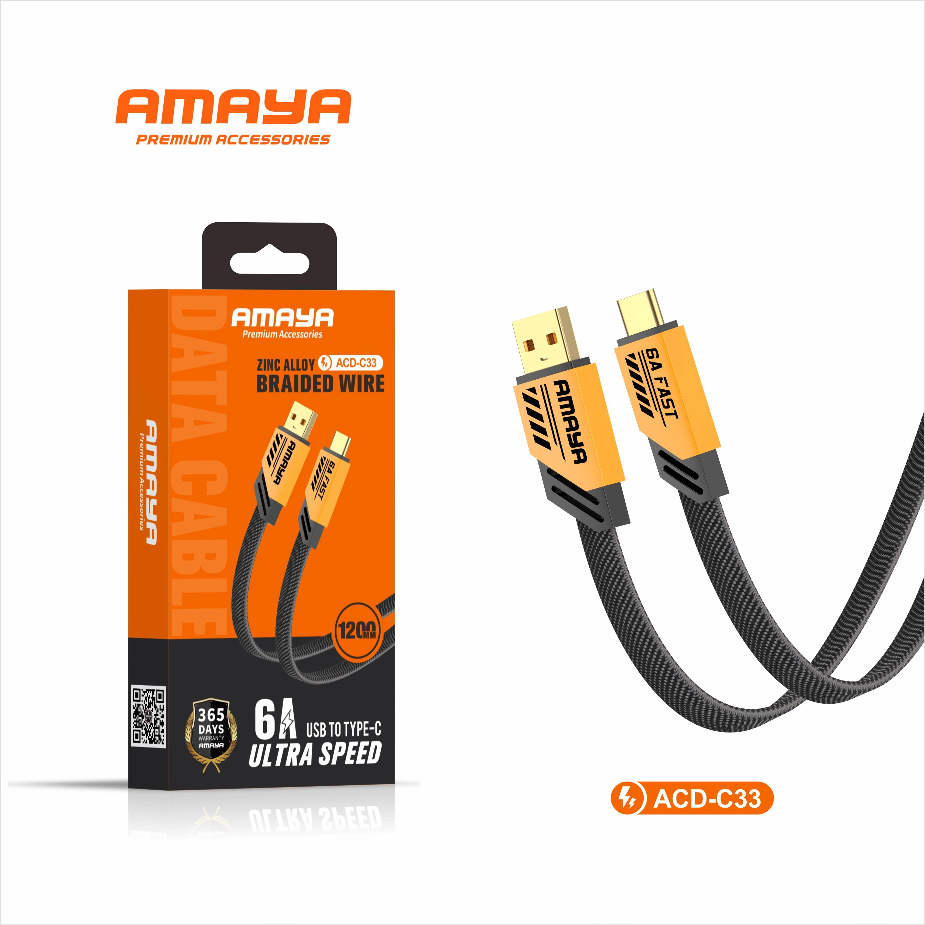 Amaya ACD-C33 Data Cable Blade 1M Micro type-C Lighting