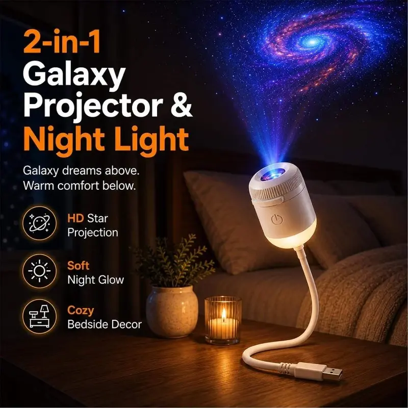 HD Smart Dynamic 5D Holographic Galaxy & Ocean Projector