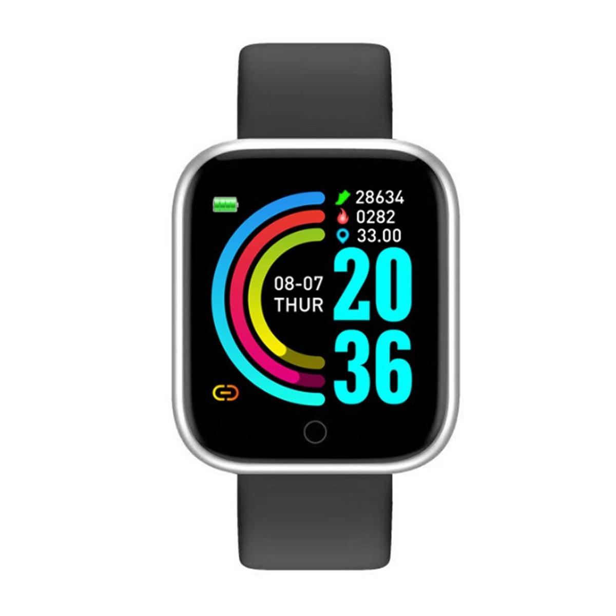 Y68 Smart Watch band, Wristbands Sport Fitness Pedometer Color Screen Walk Step