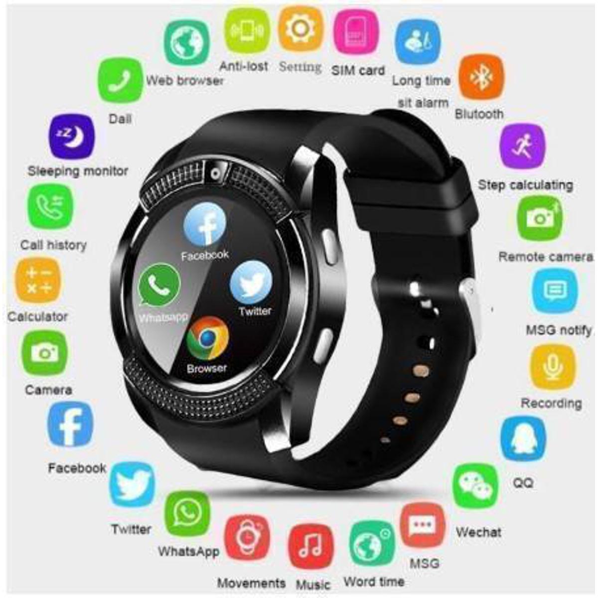 V8 Call&Memory Supported Smart Watch