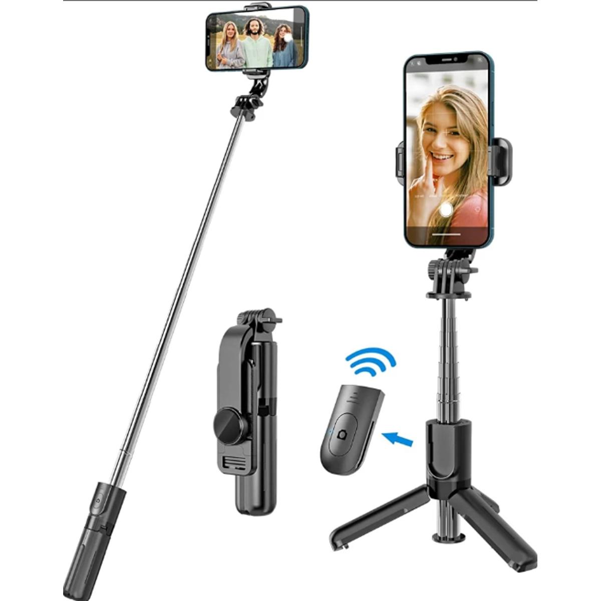 XT-02 Flexible 2 in 1 Bluetooth Selfie Stick Tripod Remote Control Selfie Stand