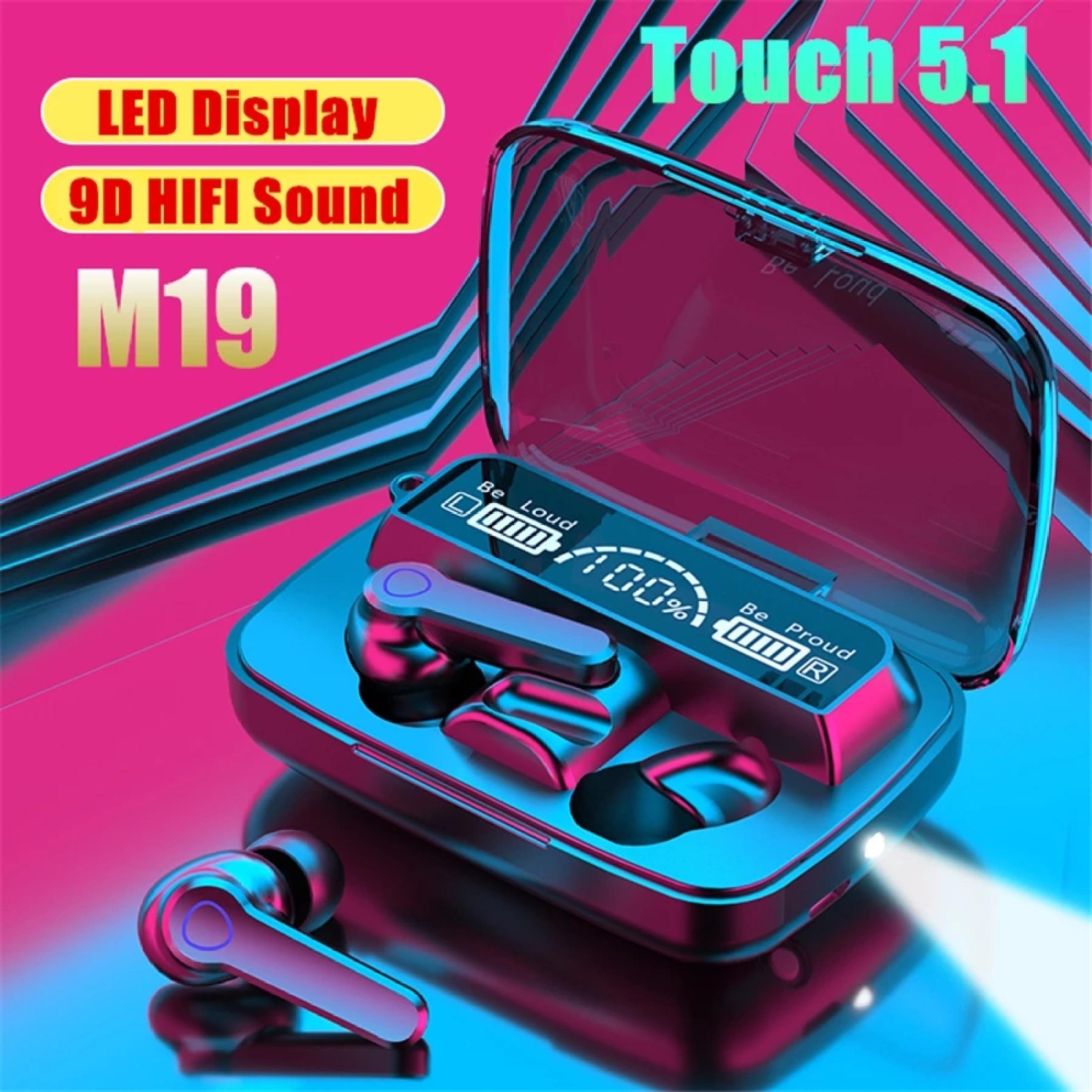 M19 TWS Wireless Bluetooth 5.1 Headphone Earbuds